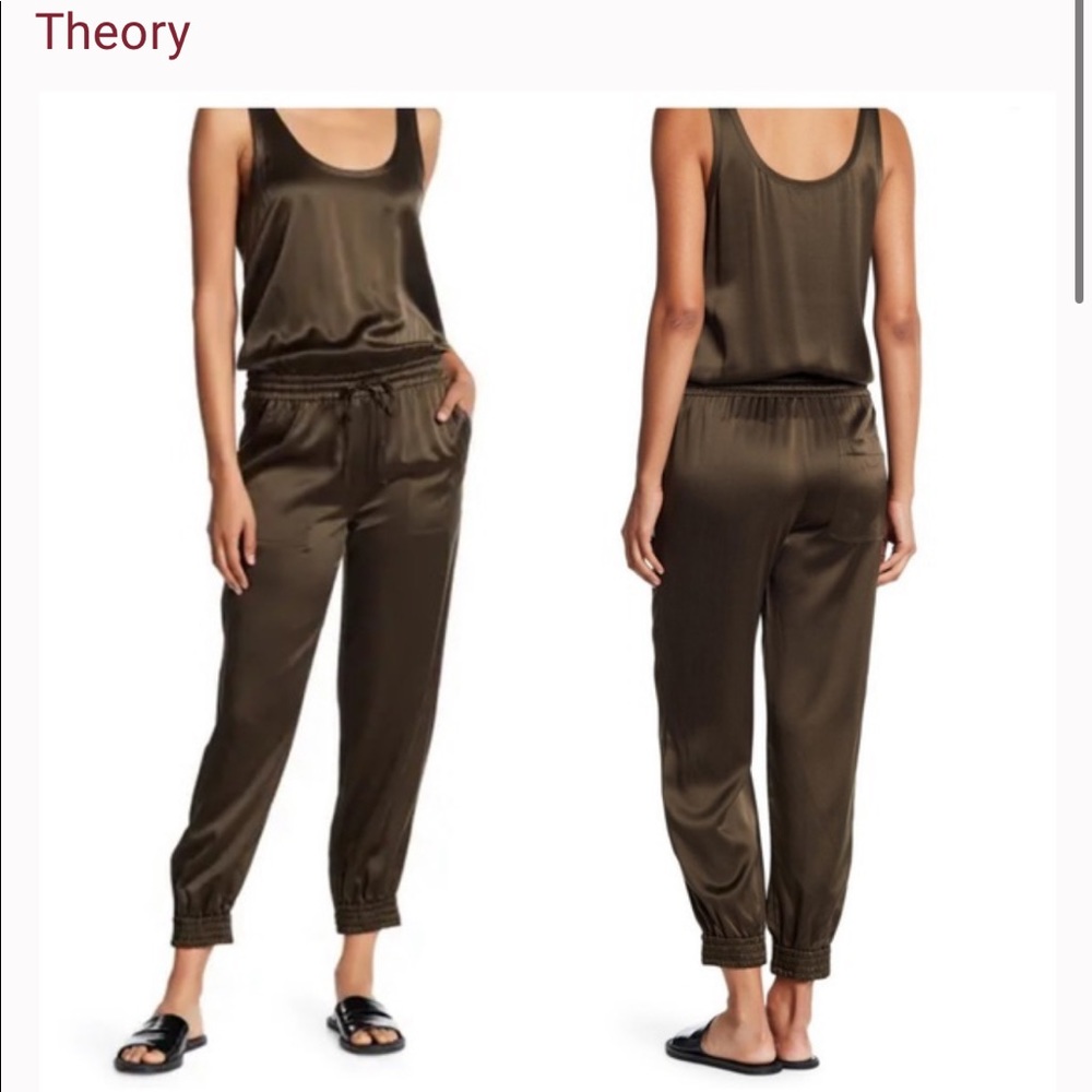 Theory silk jumpsuit